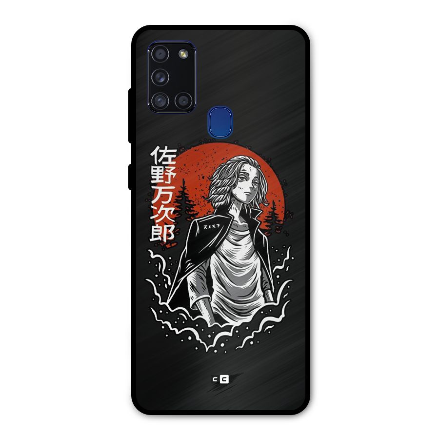 Mickey illustration Metal Back Case for Galaxy A21s