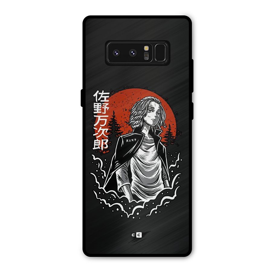 Mickey illustration Metal Back Case for Galaxy Note 8