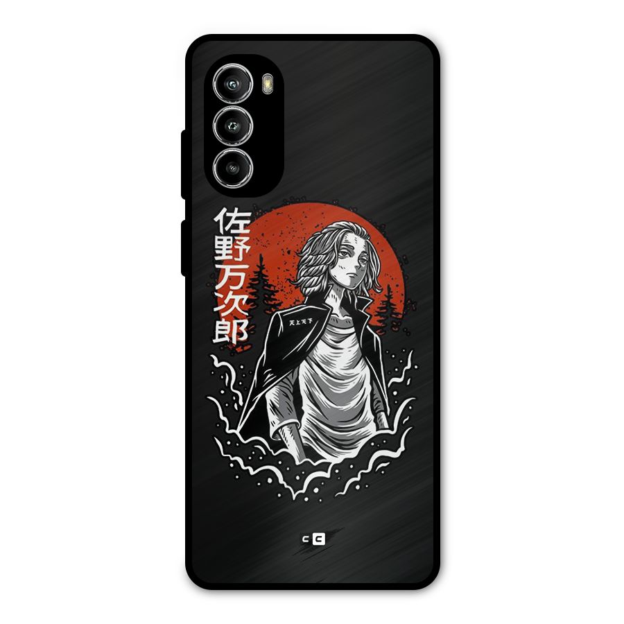 Mickey illustration Metal Back Case for Moto G52