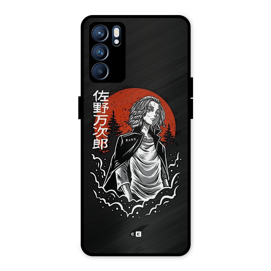 Mickey illustration Metal Back Case for Oppo Reno6 5G