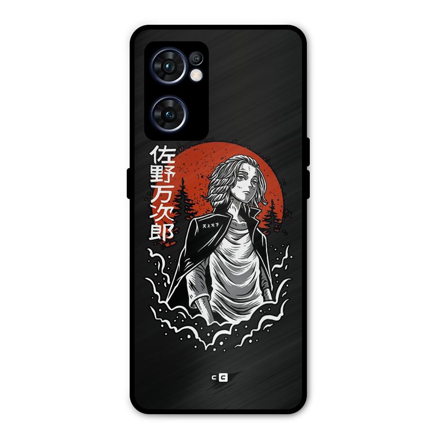 Mickey illustration Metal Back Case for Oppo Reno7 5G