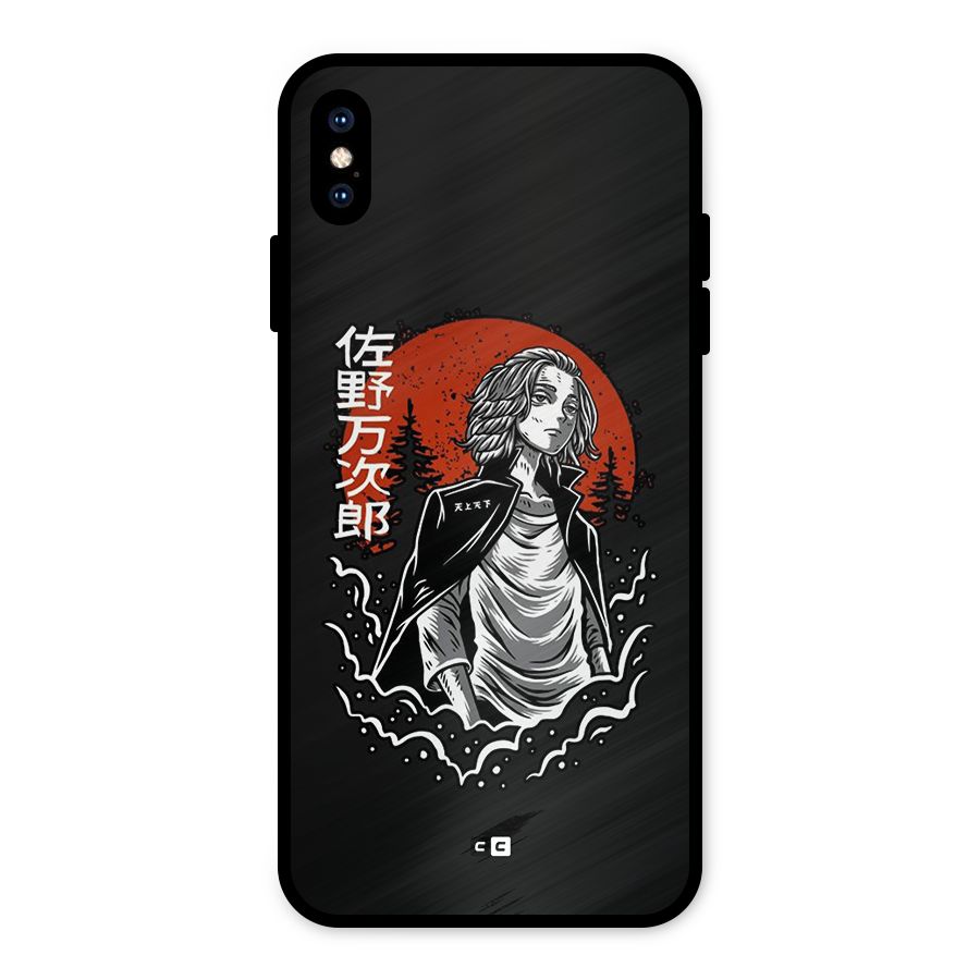 Mickey illustration Metal Back Case for iPhone XS Max