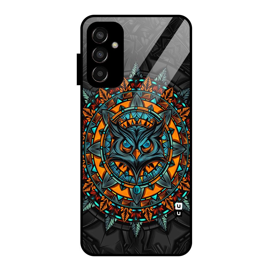 Mighty Owl Artwork Glass Back Case for Galaxy F13