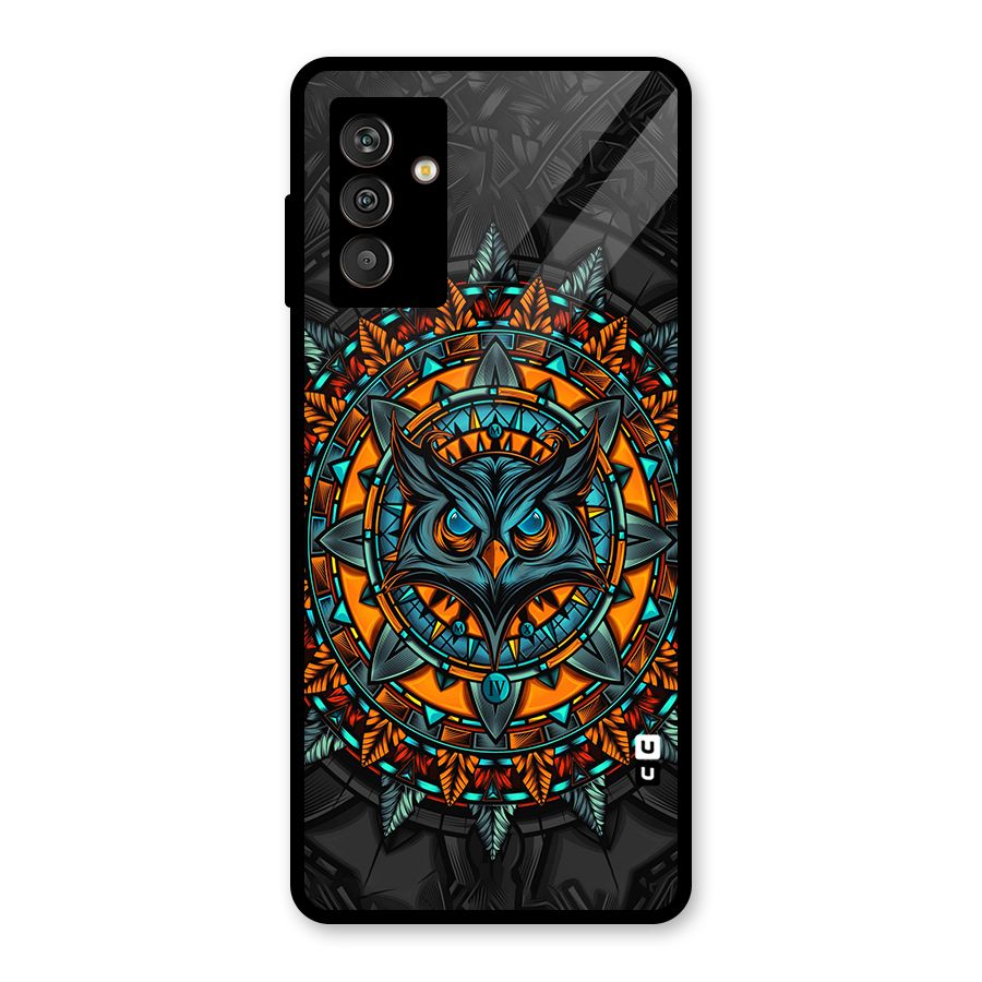 Mighty Owl Artwork Glass Back Case for Galaxy M13
