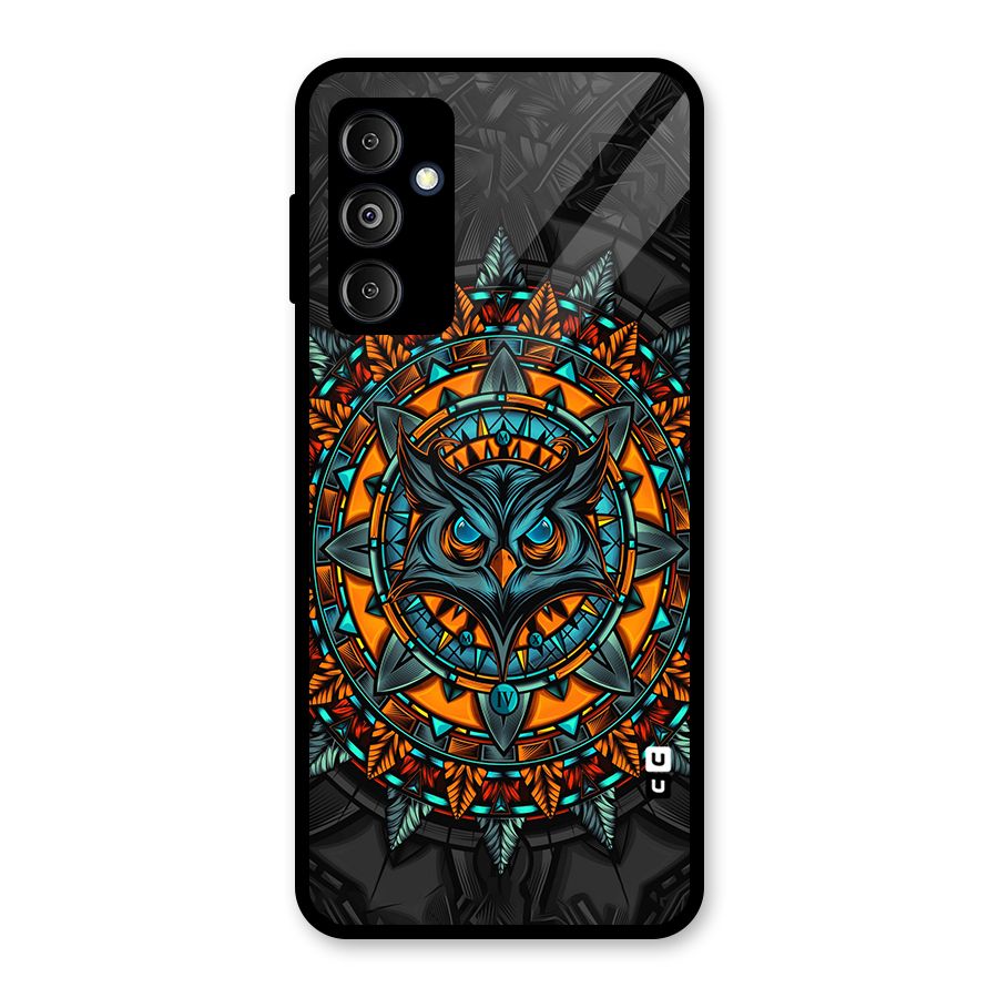 Mighty Owl Artwork Glass Back Case for Galaxy M14 5G