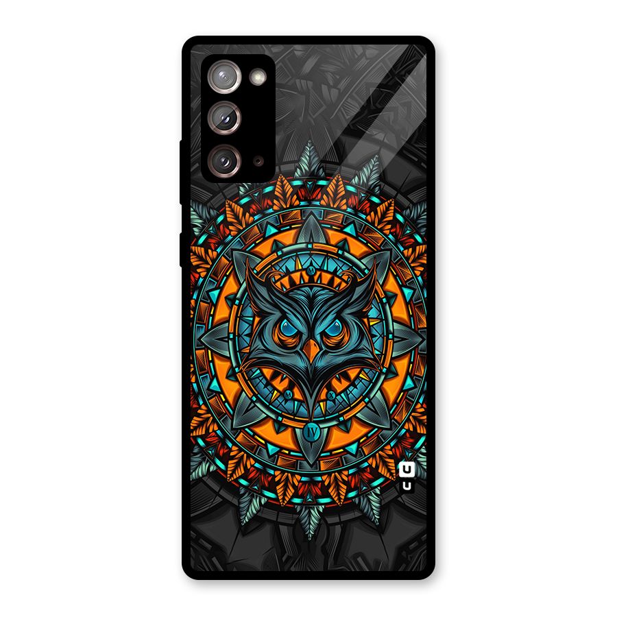 Mighty Owl Artwork Glass Back Case for Galaxy Note 20