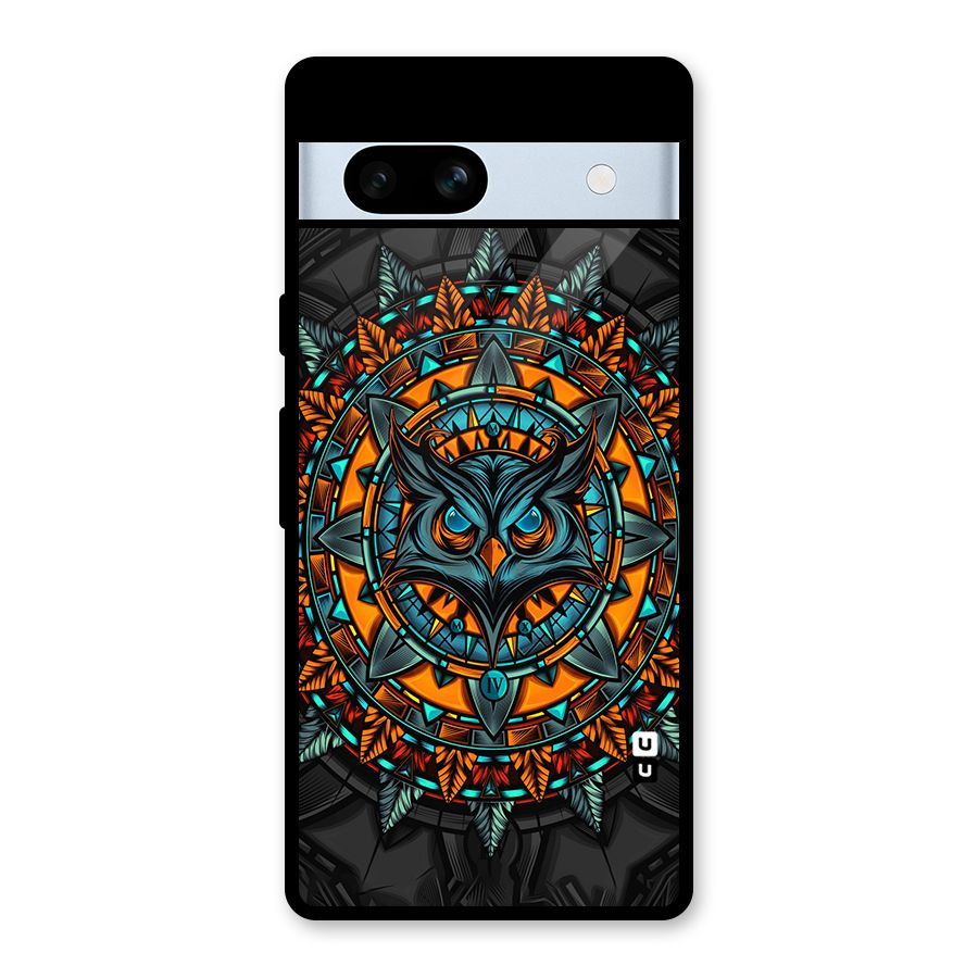 Mighty Owl Artwork Glass Back Case for Google Pixel 7a