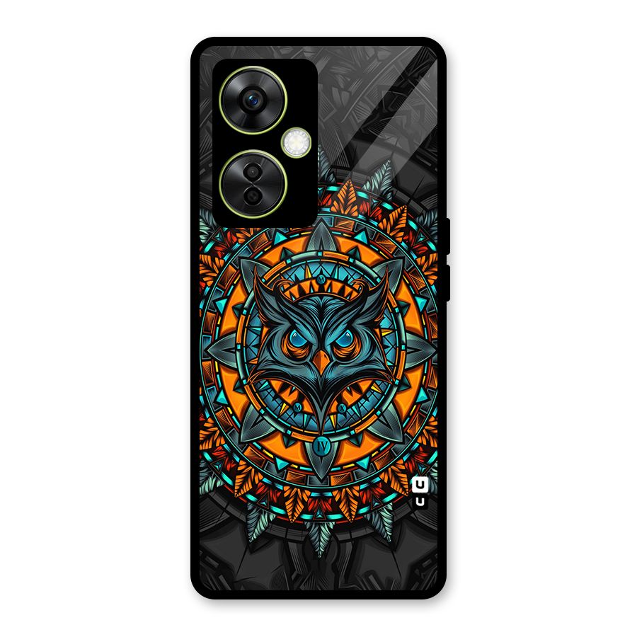 Mighty Owl Artwork Glass Back Case for OnePlus Nord CE 3 Lite