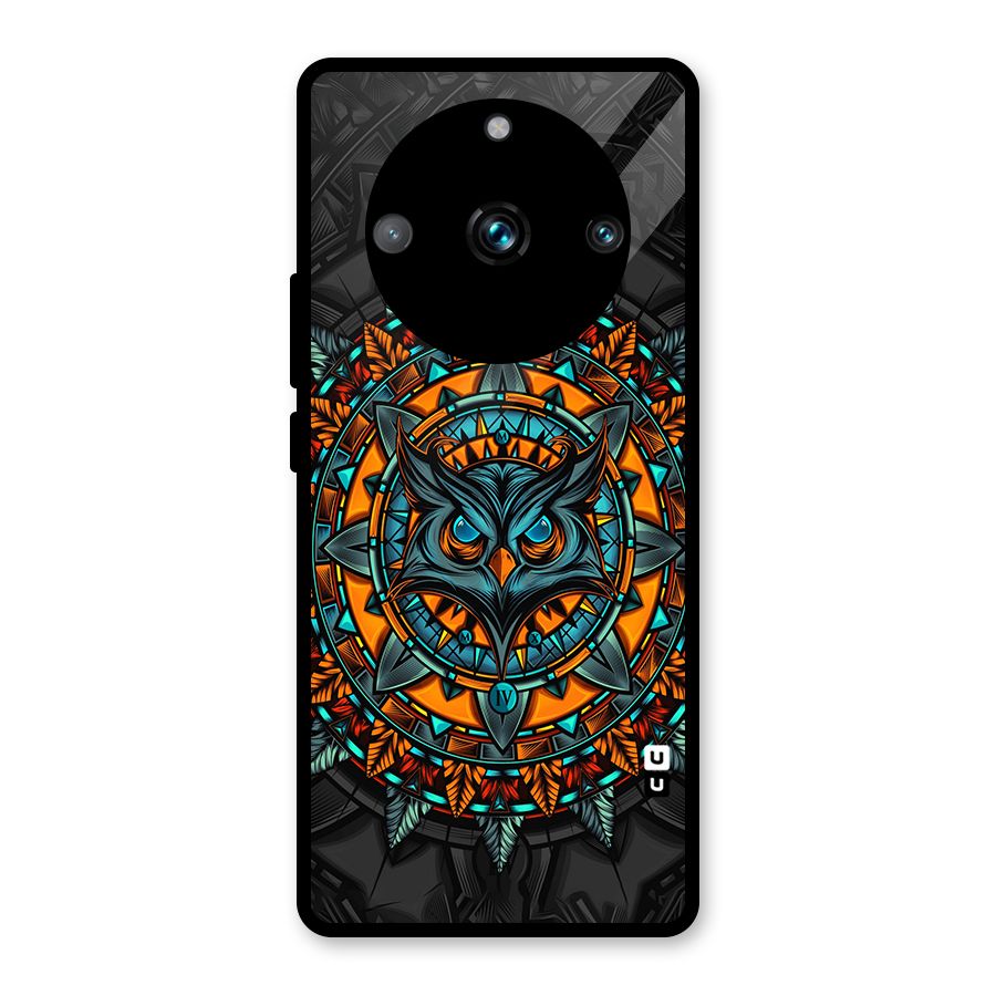 Mighty Owl Artwork Glass Back Case for Realme 11 Pro
