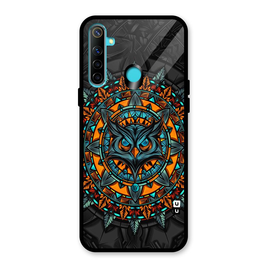 Mighty Owl Artwork Glass Back Case for Realme Narzo 10