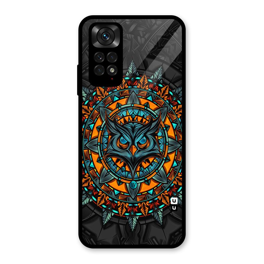 Mighty Owl Artwork Glass Back Case for Redmi Note 11S
