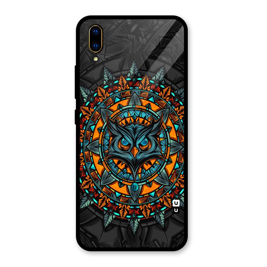 Mighty Owl Artwork Glass Back Case for Vivo V11 Pro