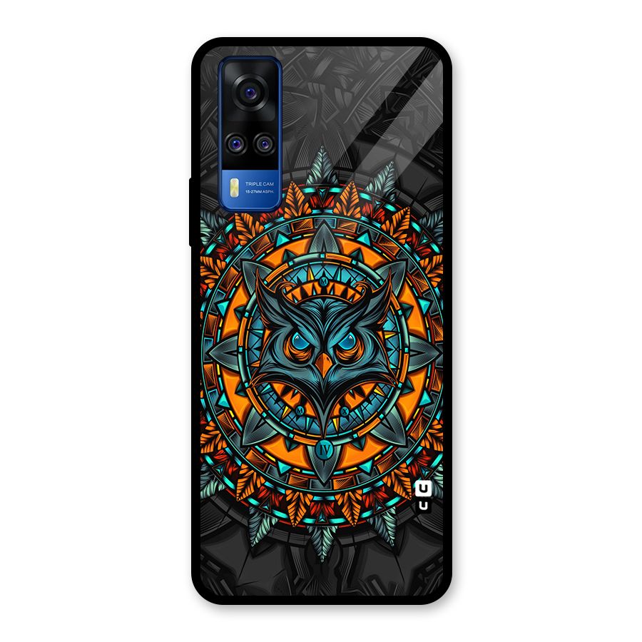 Mighty Owl Artwork Glass Back Case for Vivo Y31