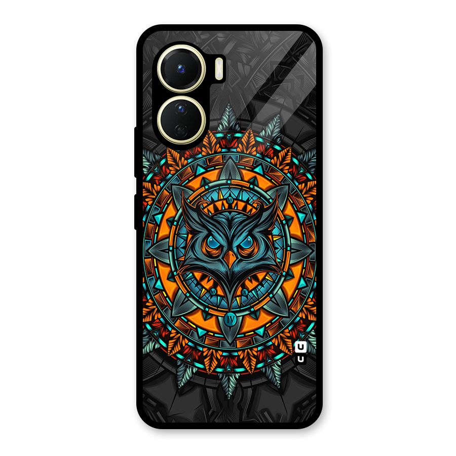 Mighty Owl Artwork Glass Back Case for Vivo Y56