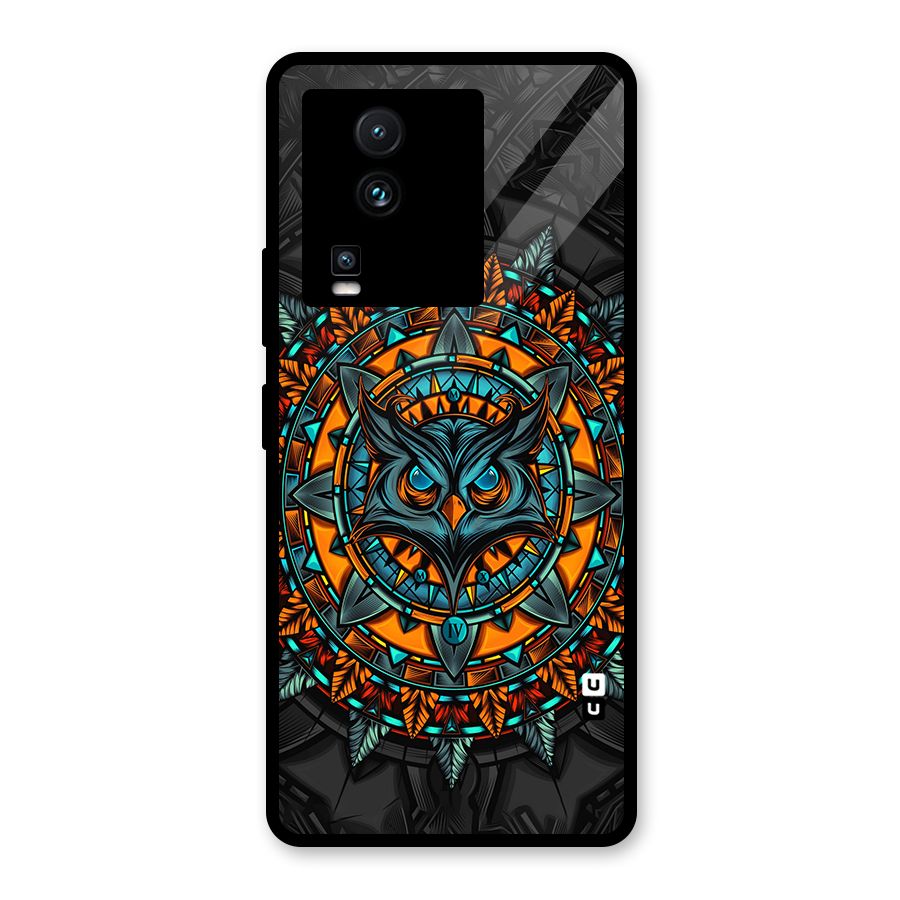 Mighty Owl Artwork Glass Back Case for Vivo iQOO Neo 7