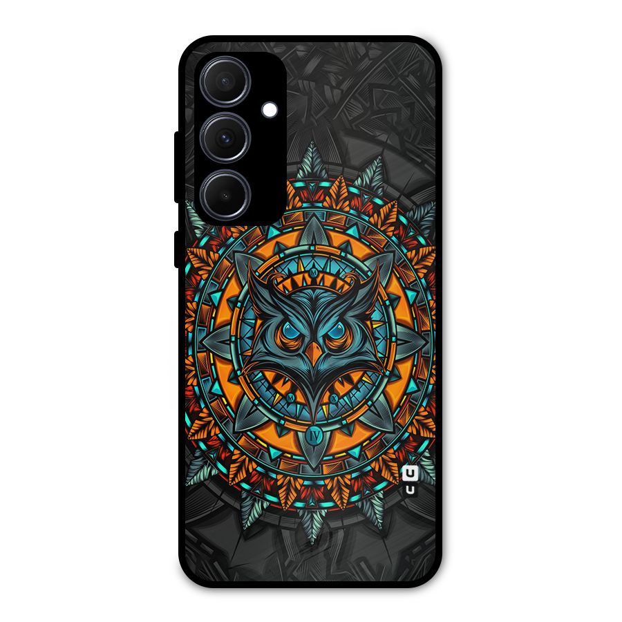 Mighty Owl Artwork Metal Back Case for Galaxy A35