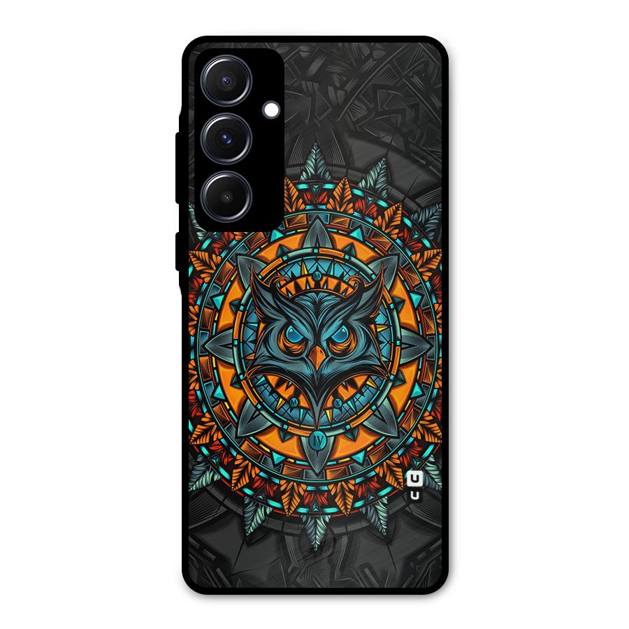 Mighty Owl Artwork Metal Back Case for Galaxy A55