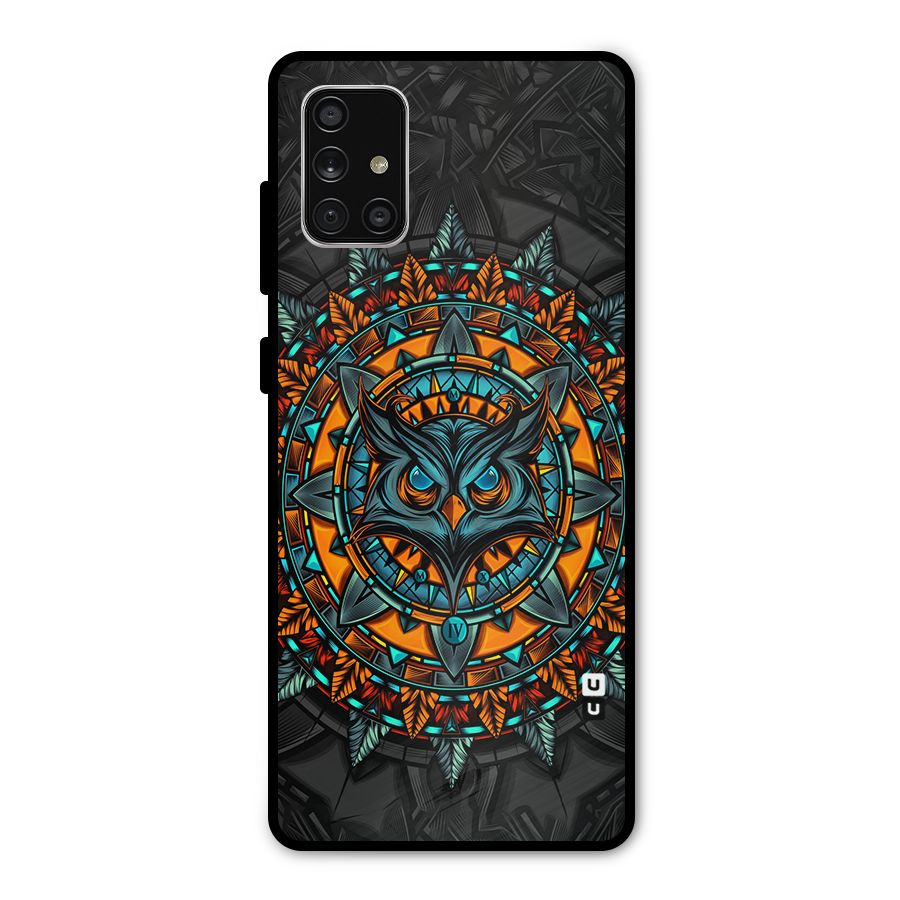 Mighty Owl Artwork Metal Back Case for Galaxy A71