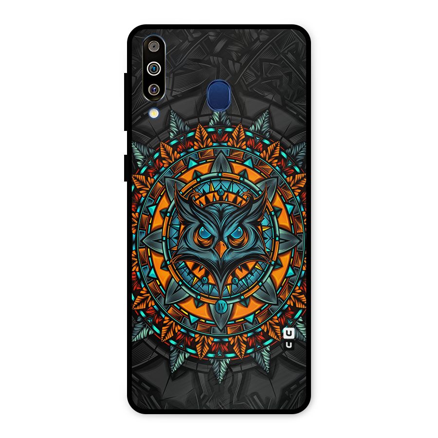 Mighty Owl Artwork Metal Back Case for Galaxy M30