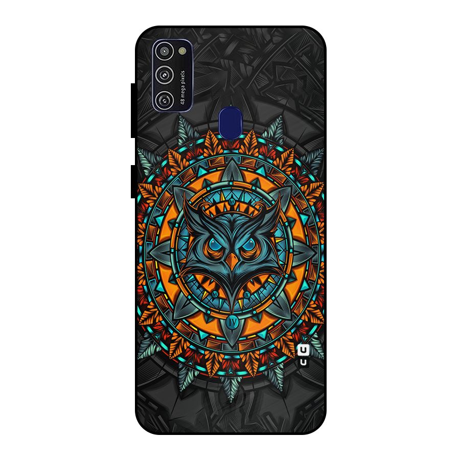 Mighty Owl Artwork Metal Back Case for Galaxy M30s