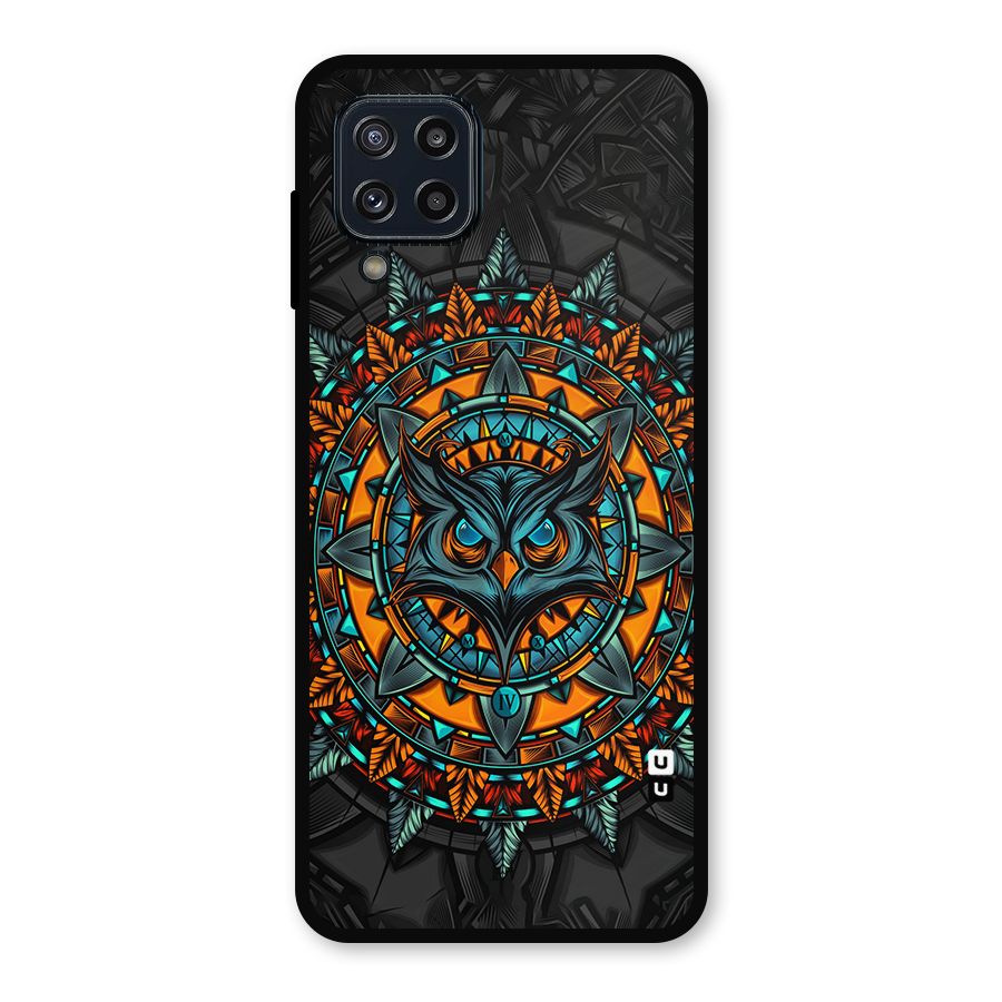 Mighty Owl Artwork Metal Back Case for Galaxy M32