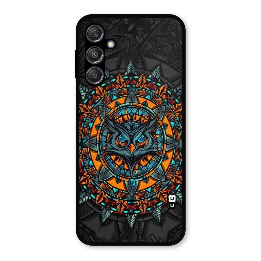 Mighty Owl Artwork Metal Back Case for Galaxy M34 5G