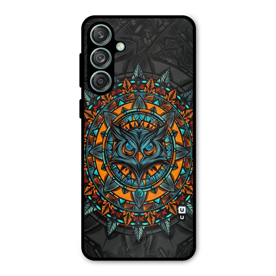 Mighty Owl Artwork Metal Back Case for Galaxy M55 5G