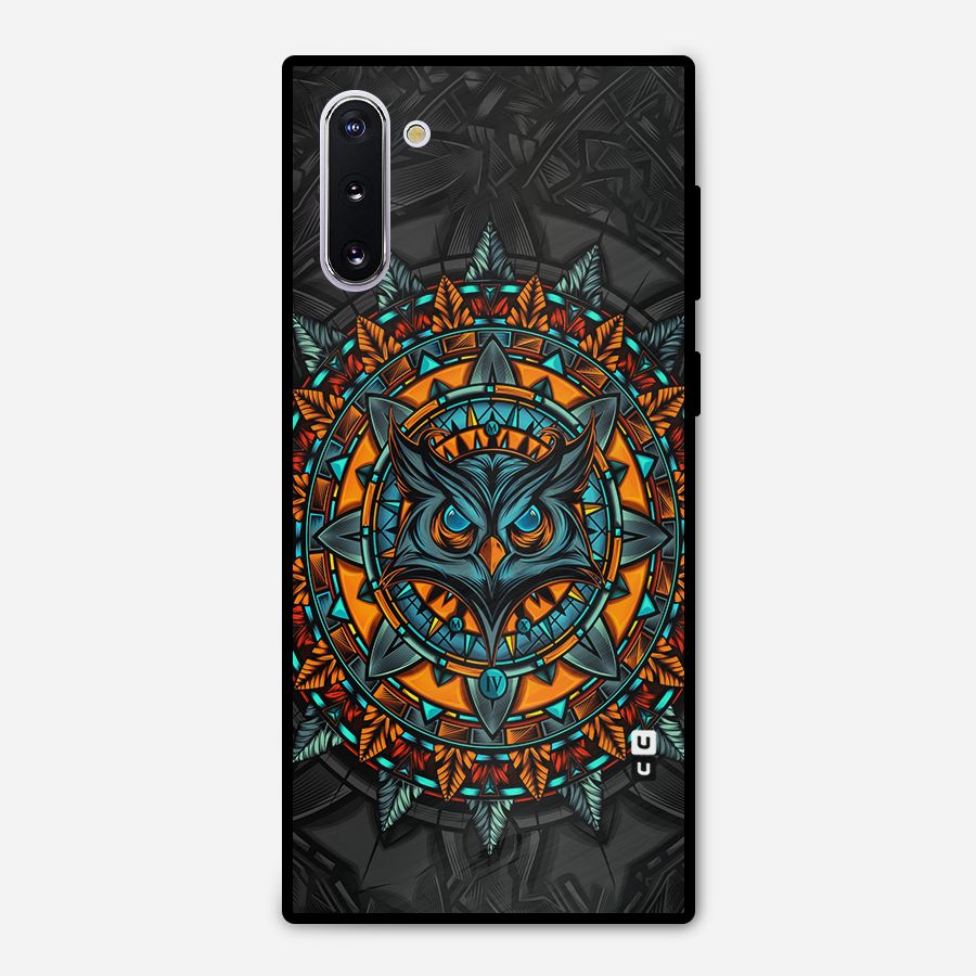 Mighty Owl Artwork Metal Back Case for Galaxy Note 10