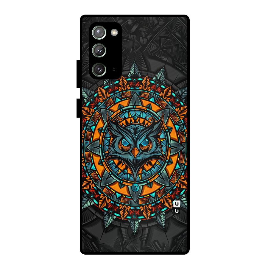 Mighty Owl Artwork Metal Back Case for Galaxy Note 20