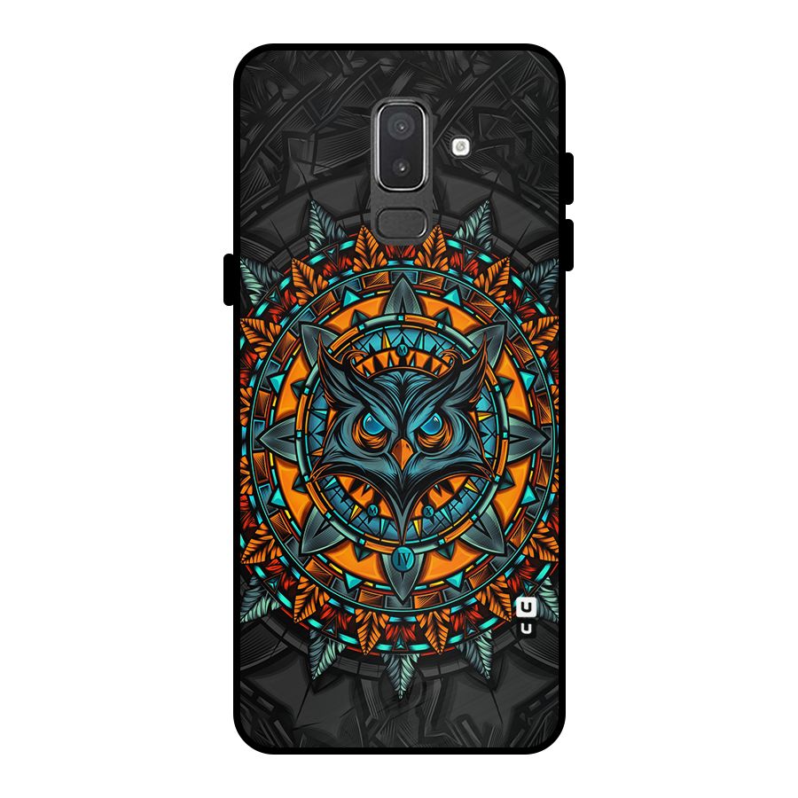 Mighty Owl Artwork Metal Back Case for Galaxy On8 (2018)