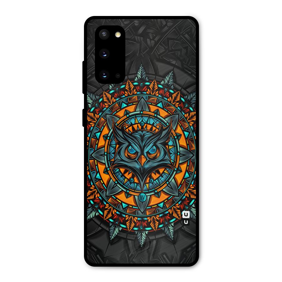 Mighty Owl Artwork Metal Back Case for Galaxy S20