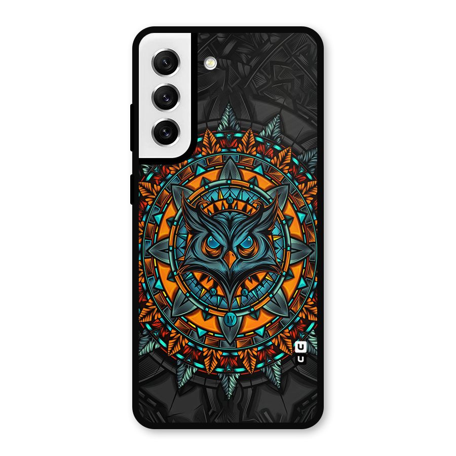 Mighty Owl Artwork Metal Back Case for Galaxy S21 FE 5G