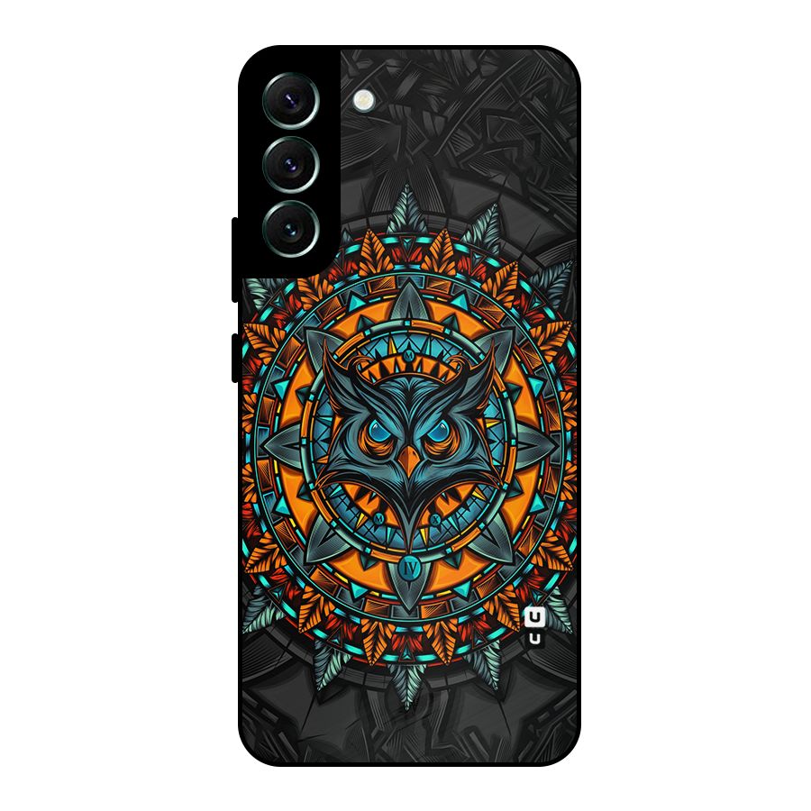 Mighty Owl Artwork Metal Back Case for Galaxy S22 Plus 5G