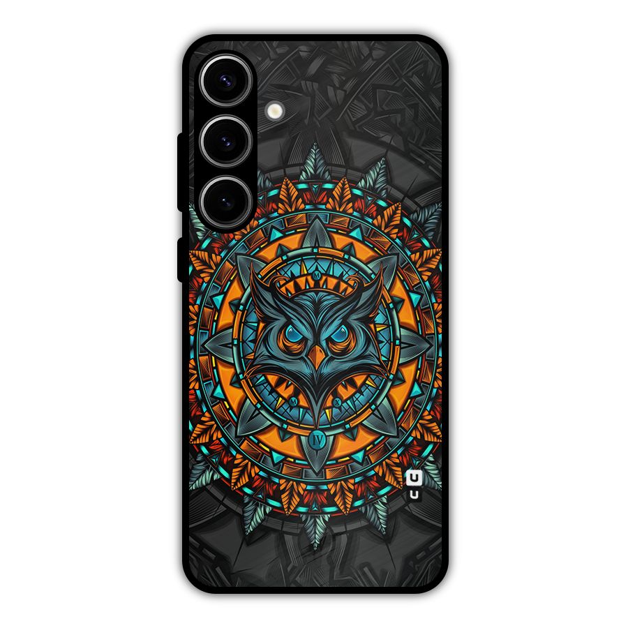 Mighty Owl Artwork Metal Back Case for Galaxy S24 Plus