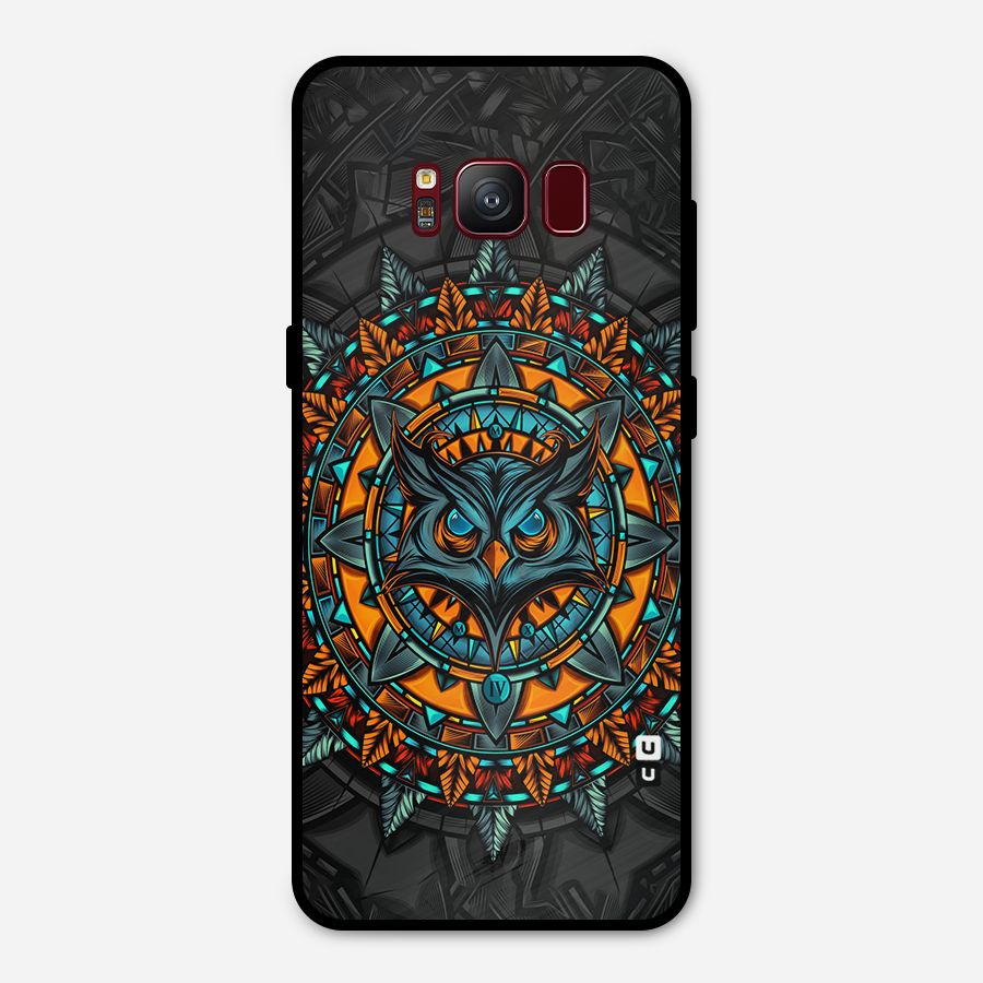 Mighty Owl Artwork Metal Back Case for Galaxy S8