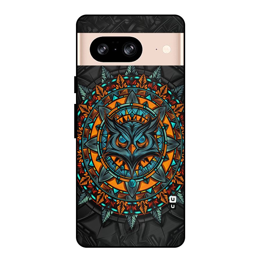 Mighty Owl Artwork Metal Back Case for Google Pixel 8