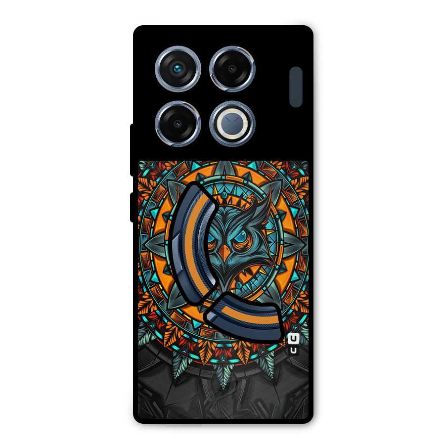 Mighty Owl Artwork Metal Back Case for Infinix GT 20 Pro