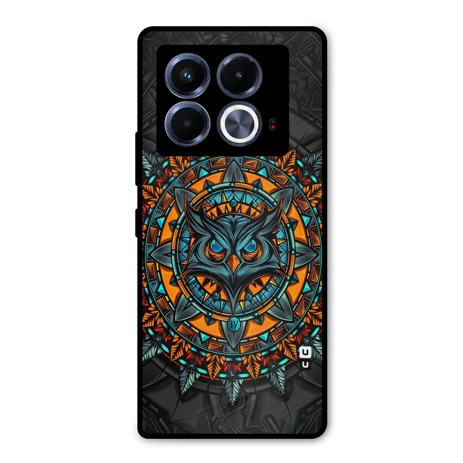 Mighty Owl Artwork Metal Back Case for Infinix Note 40 5G