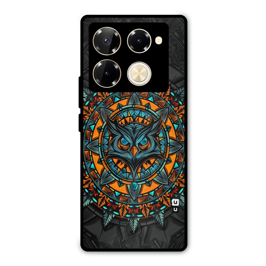 Mighty Owl Artwork Metal Back Case for Infinix Note 40 Pro Plus