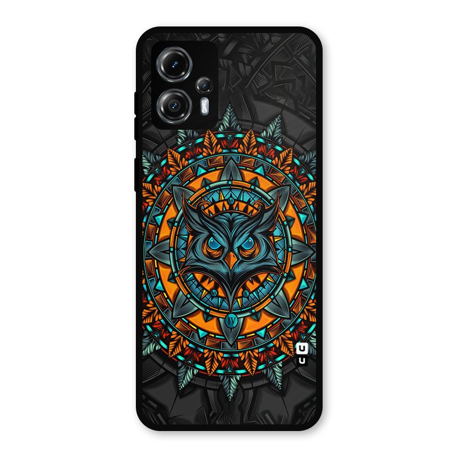 Mighty Owl Artwork Metal Back Case for Moto G13
