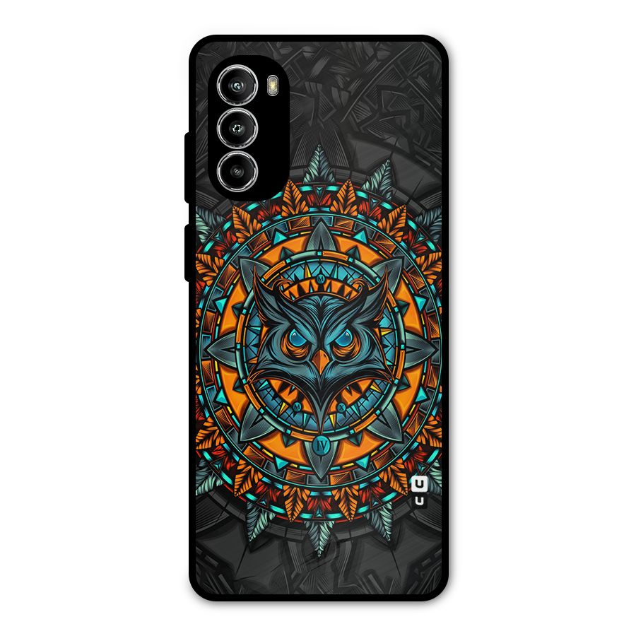 Mighty Owl Artwork Metal Back Case for Moto G52