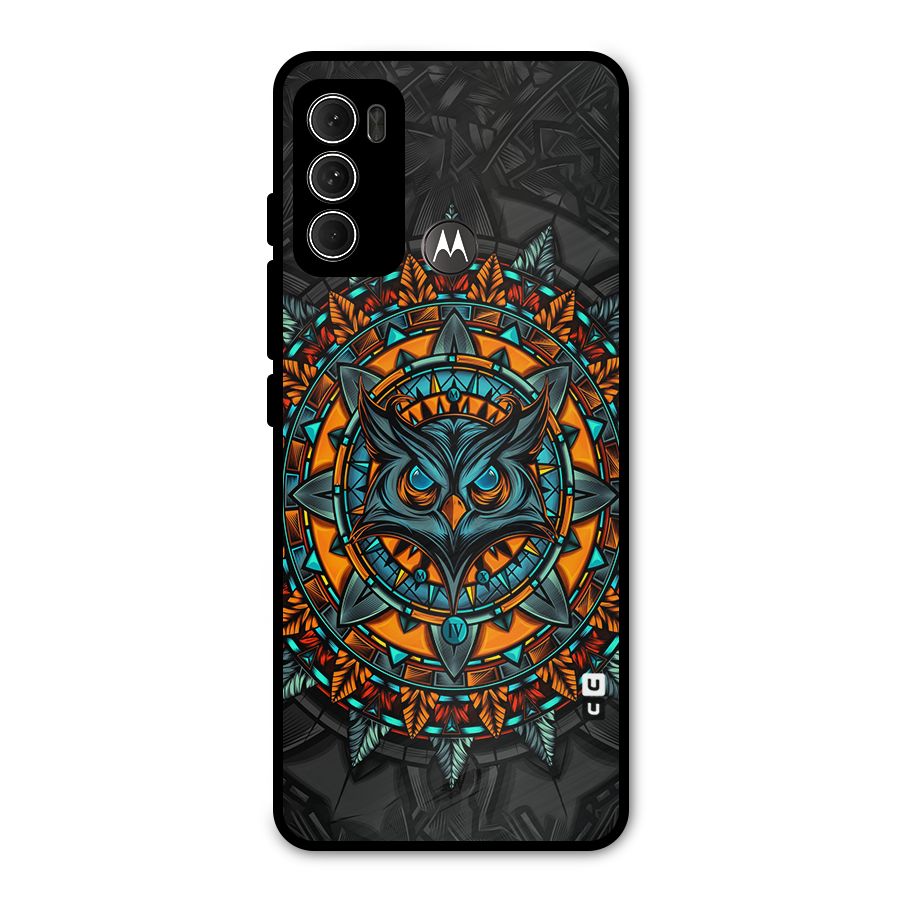 Mighty Owl Artwork Metal Back Case for Moto G60