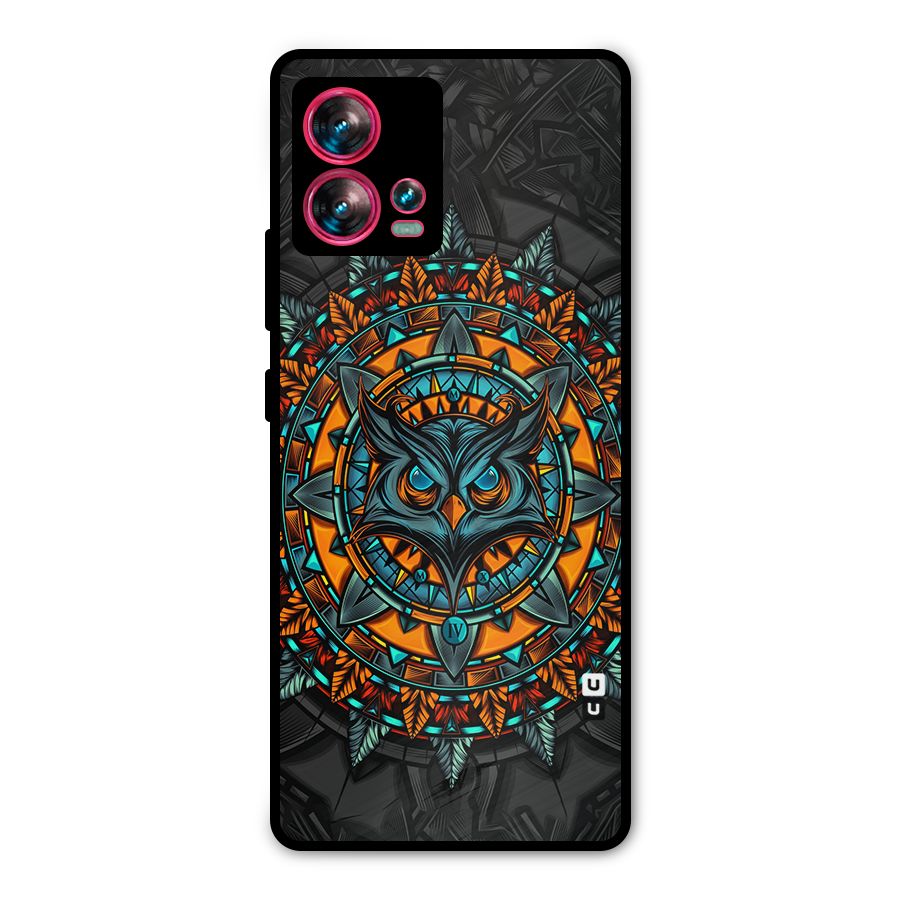 Mighty Owl Artwork Metal Back Case for Motorola Edge 30 Fusion