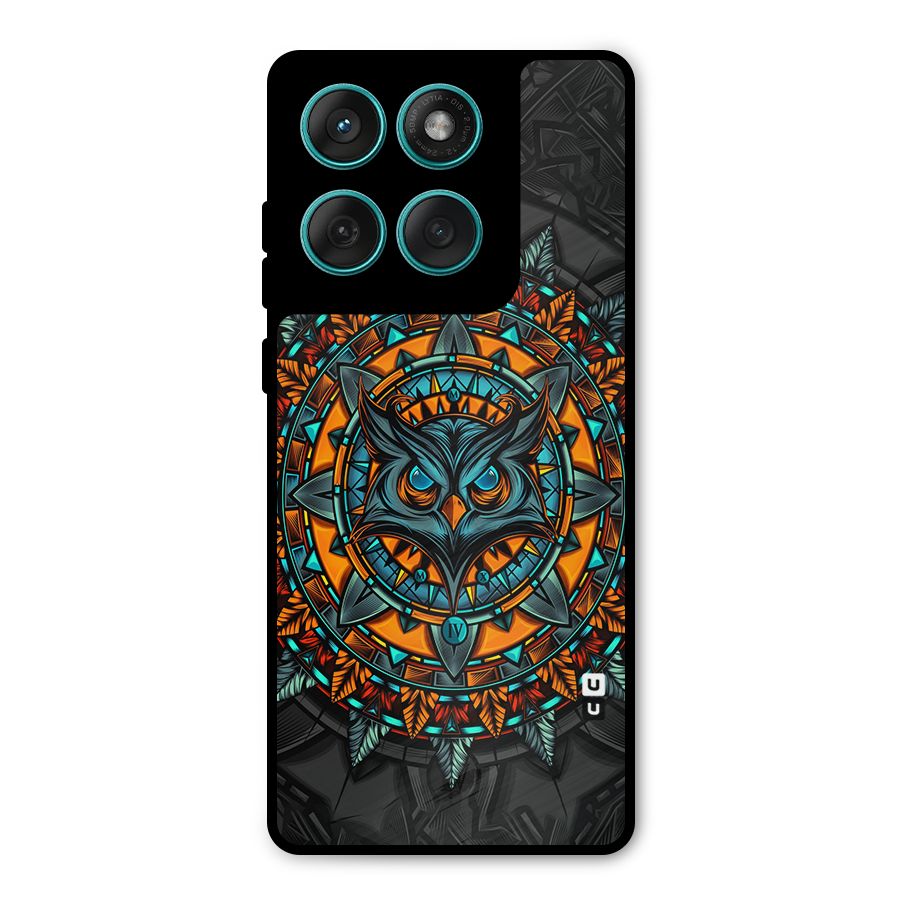 Mighty Owl Artwork Metal Back Case for Motorola Edge 60