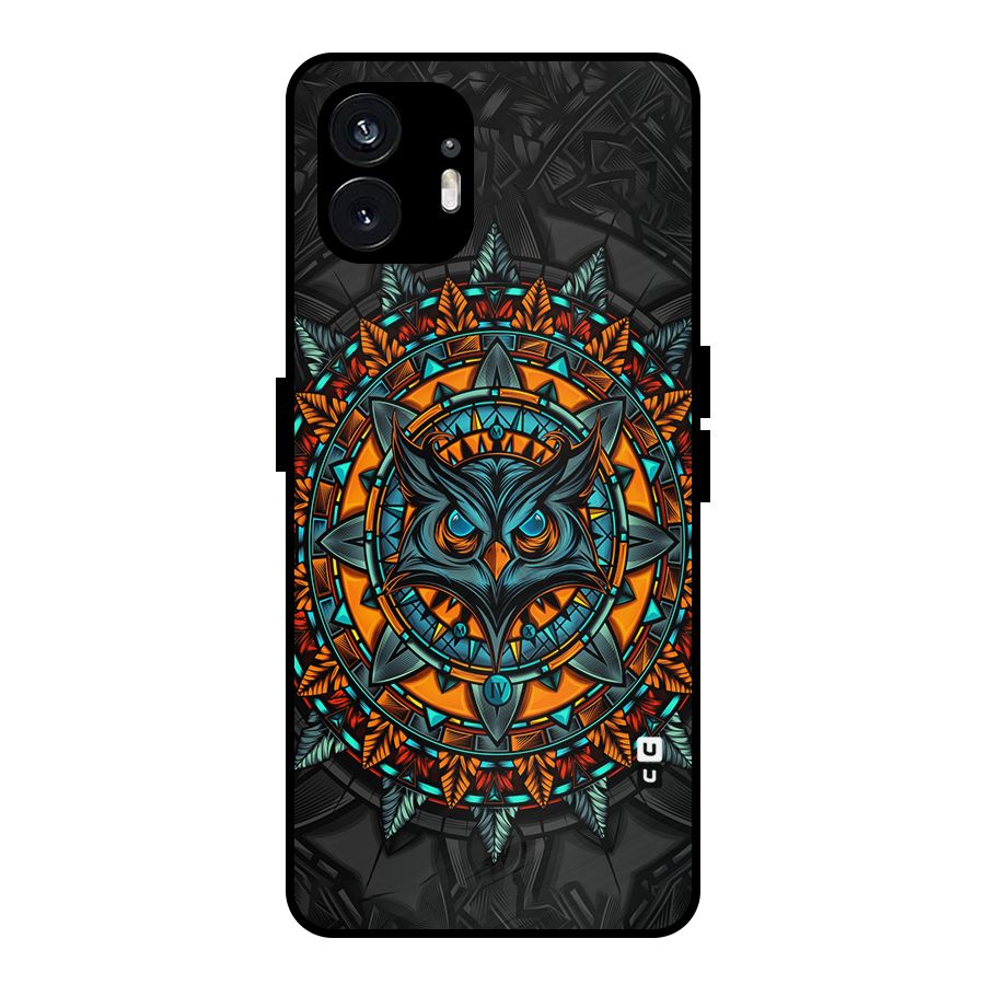 Mighty Owl Artwork Metal Back Case for Nothing Phone 2