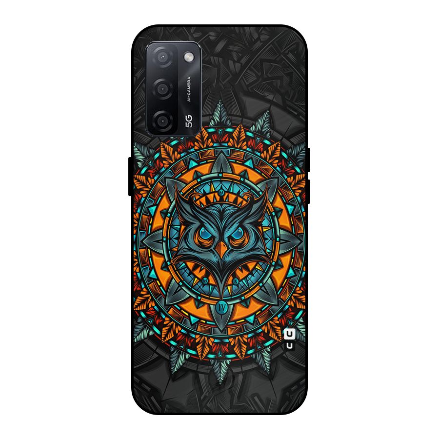 Mighty Owl Artwork Metal Back Case for Oppo A53s 5G