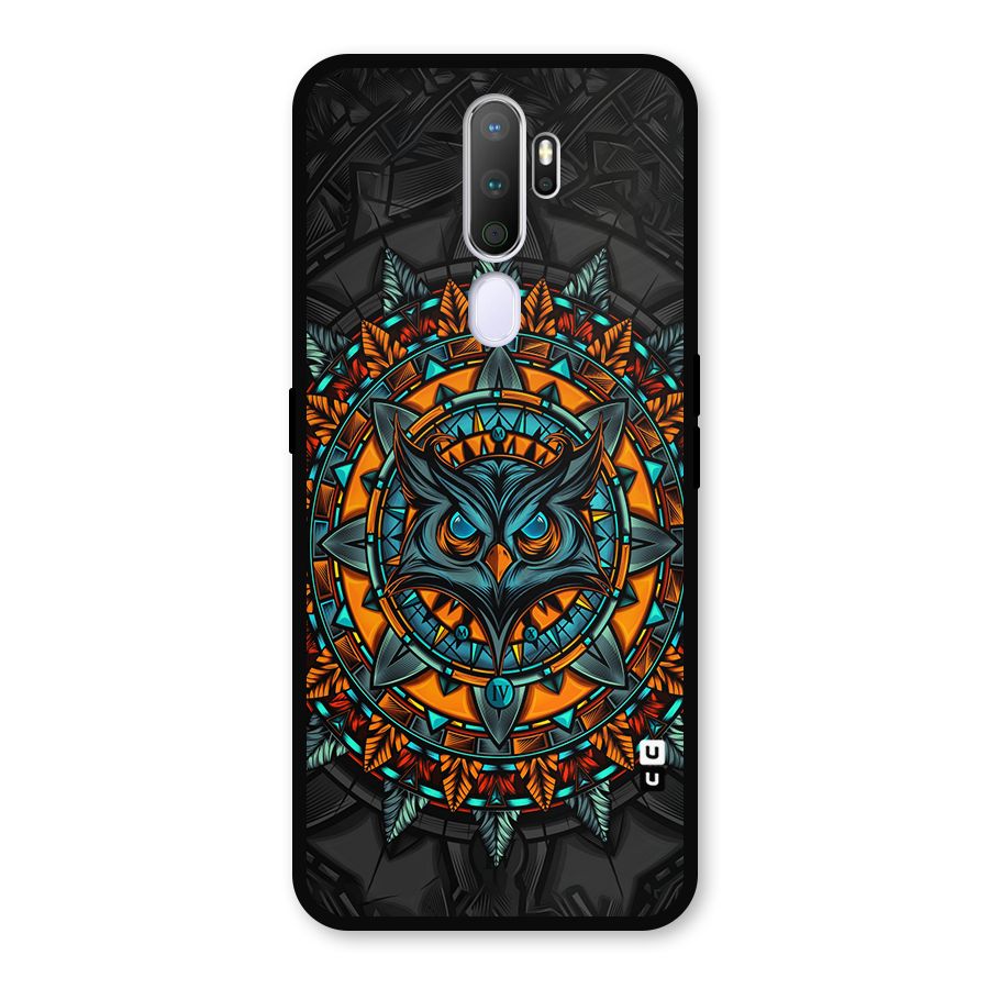 Mighty Owl Artwork Metal Back Case for Oppo A9 (2020)