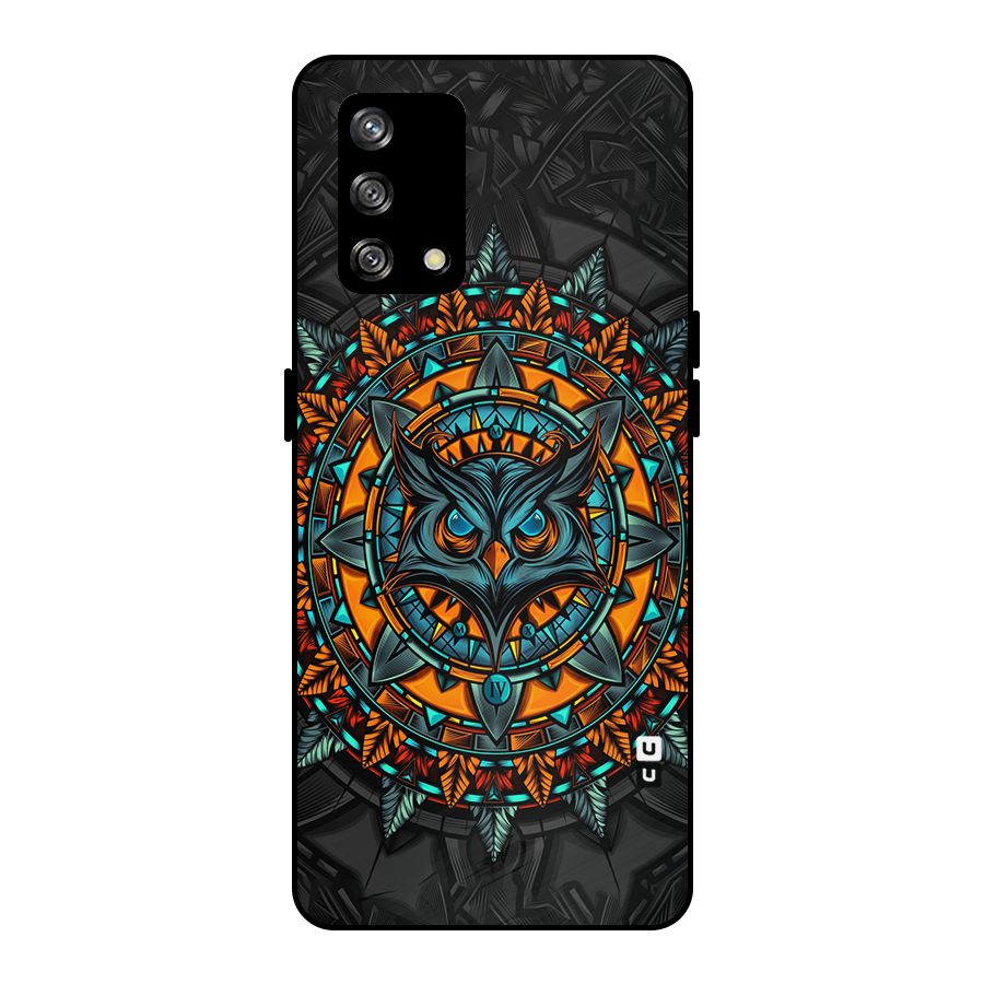 Mighty Owl Artwork Metal Back Case for Oppo F19