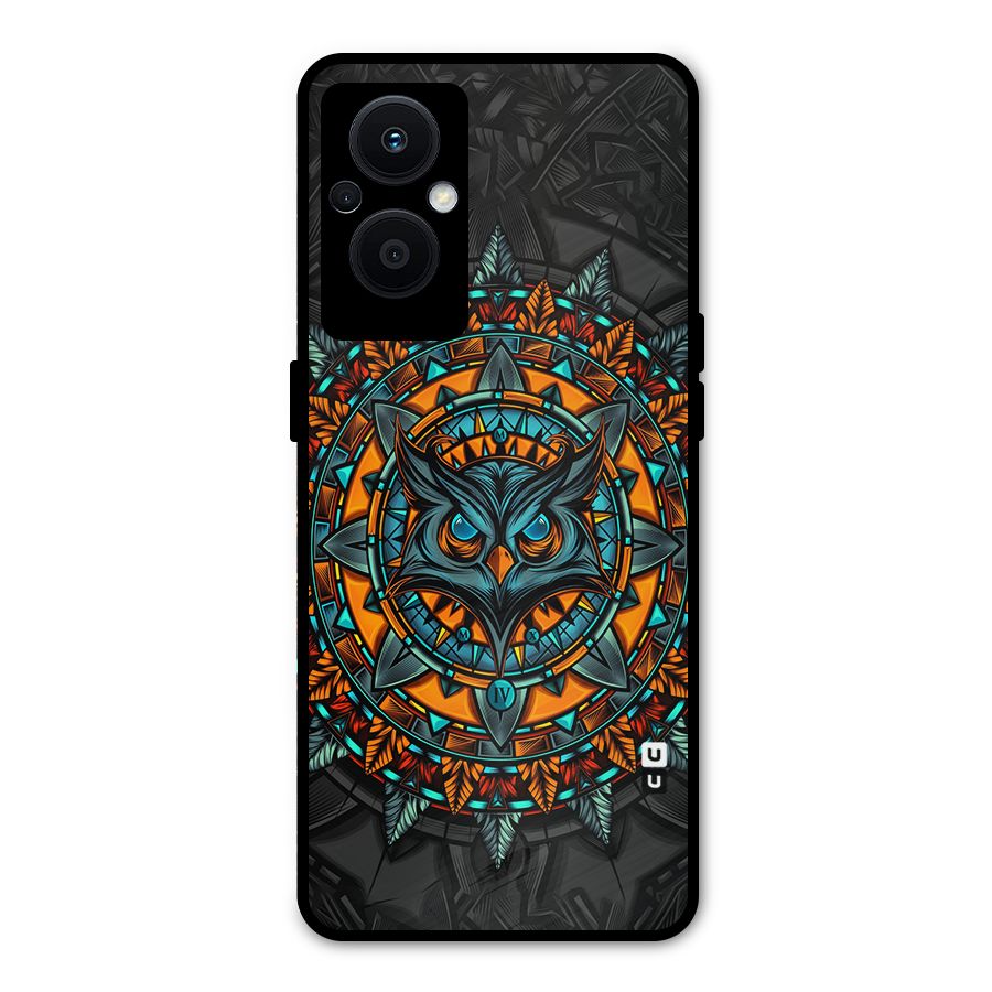 Mighty Owl Artwork Metal Back Case for Oppo F21s Pro 5G