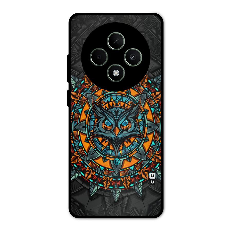 Mighty Owl Artwork Metal Back Case for Oppo F27